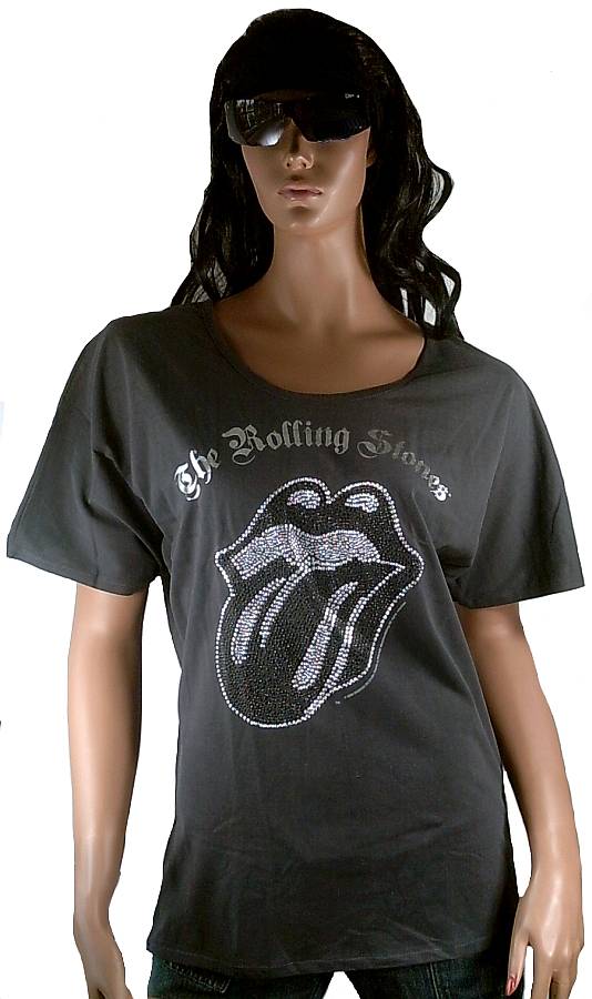 rolling stones t-shirt damen strass